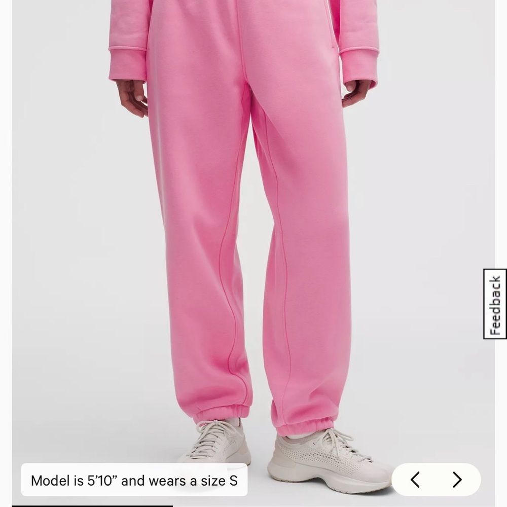 NWT Pink Lululemon Women's Steady State SuperLoft Jogger Cozy Sweatpants